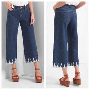 GAP High Rise Cropped Wide Leg Jeans